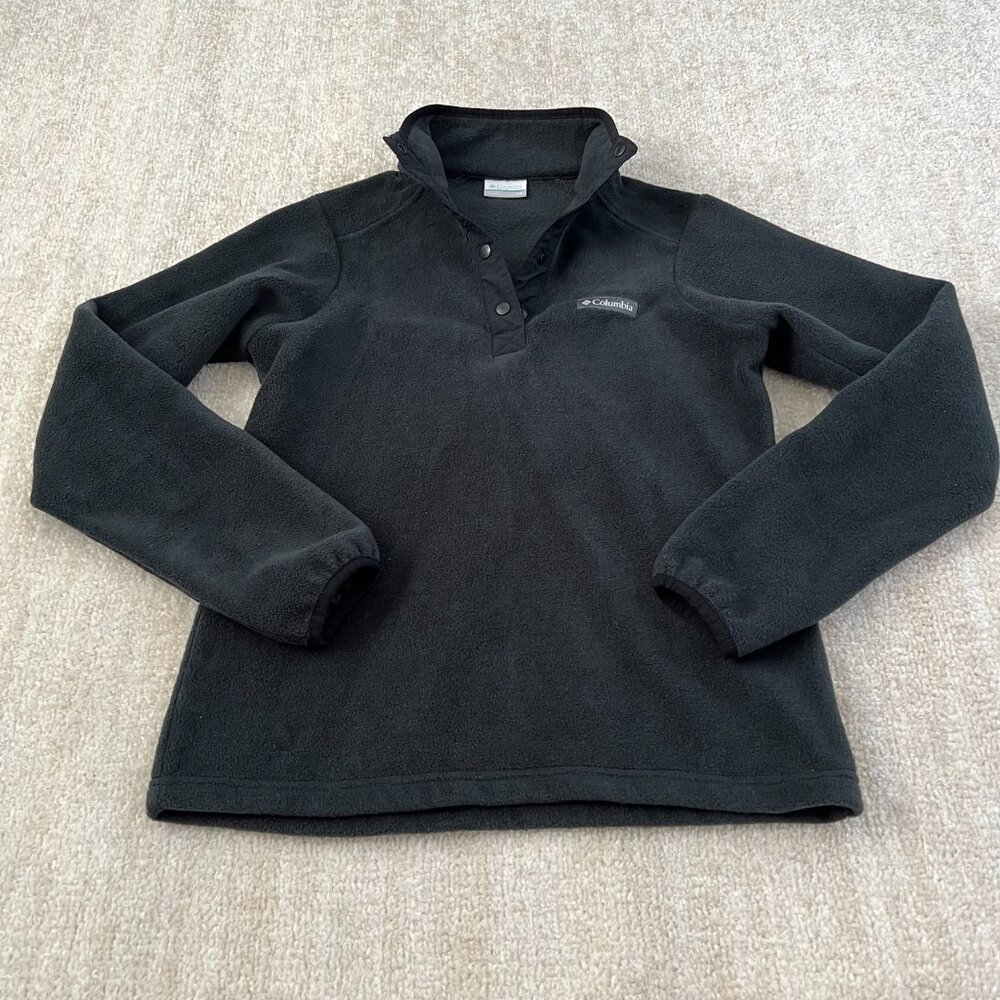 Columbia Snap Fleece Pullover XS Black